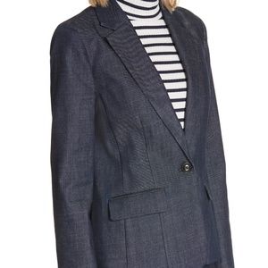 FRAME Denim Stretch Carlin Blazer Jacket NWT XS